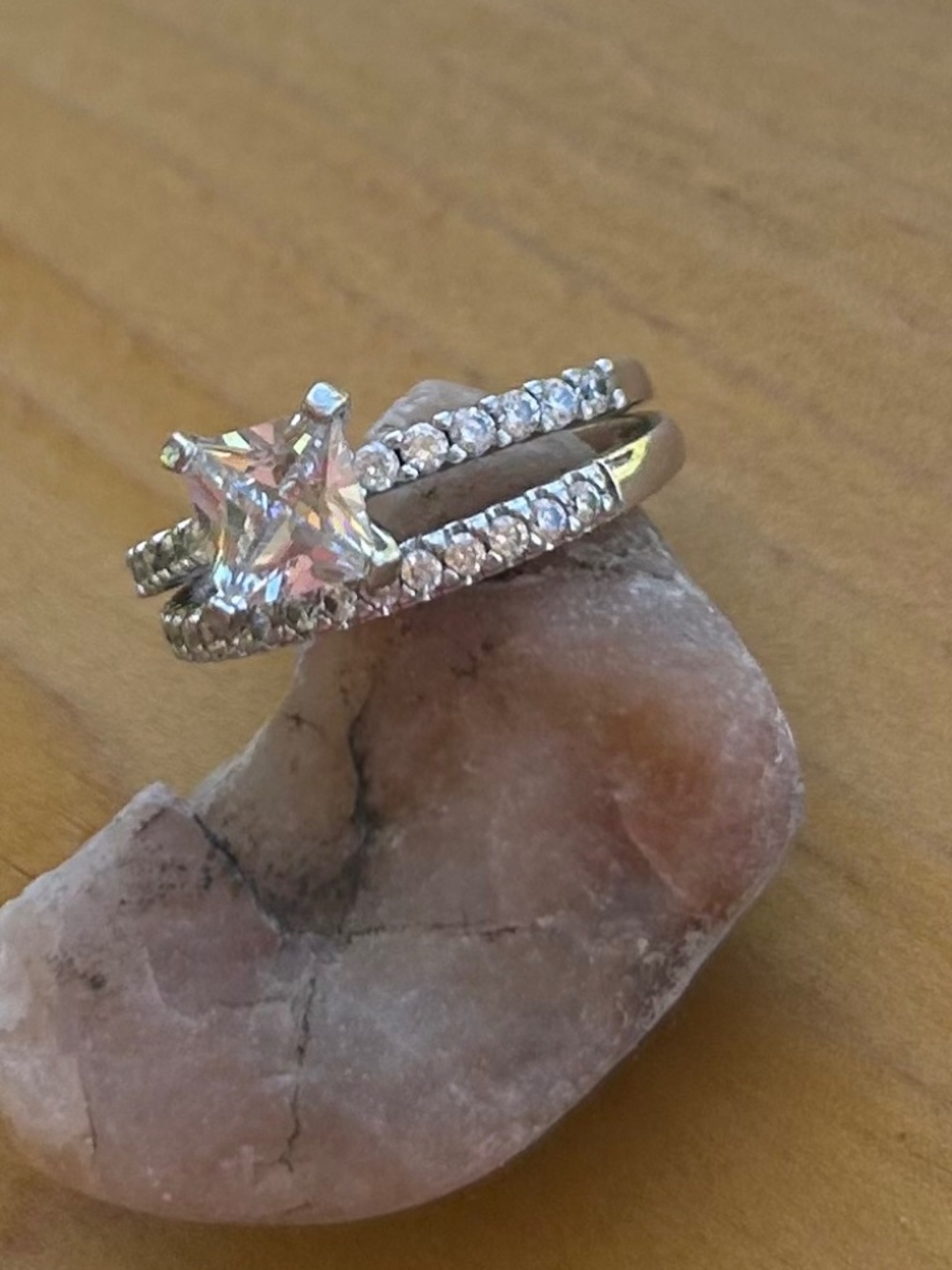 Dreamland jewelers wedding set , engagement and wedding band